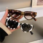 Cat Eye Slim Frame High-End Street Photography Sunglasses for Women - Image 4