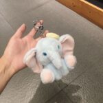 Adorable Big-Eared Elephant Plush Keychain – Cute Cartoon Bag Charm & Gift