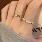 Colorful North Star Zircon Enamel Ring – Light Luxury INS Style for Women - Image 7
