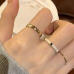 Colorful North Star Zircon Enamel Ring – Light Luxury INS Style for Women - Image 4