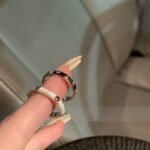 Colorful North Star Zircon Enamel Ring – Light Luxury INS Style for Women - Image 3