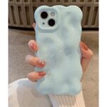 Bubble Cloud Wave iPhone Case – Matte Solid Color Cover for iPhone  Series - Image 7