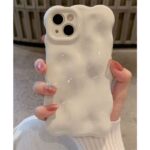 Bubble Cloud Wave iPhone Case – Matte Solid Color Cover for iPhone  Series - Image 6