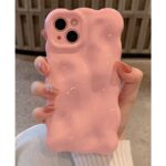 Bubble Cloud Wave iPhone Case – Matte Solid Color Cover for iPhone  Series - Image 5