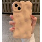 Bubble Cloud Wave iPhone Case – Matte Solid Color Cover for iPhone  Series - Image 3