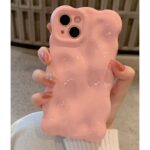 Bubble Cloud Wave iPhone Case – Matte Solid Color Cover for iPhone  Series - Image 2