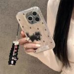 Black Cat Floral Phone Case – Soft Shockproof Aesthetic Cover - Image 3