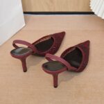 Elegant Rhinestone Pointed Toe Slingback Heels - Image 5