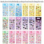 Cartoon cute laser stickers 3D handbook student card stickers expansion style three-dimensional stickers material ins style - Image 2