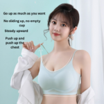 Cloud-Feel Seamless Sports Bra – Thin One-Piece Fixed Cup Wireless Bra for Small Chest Women - Image 2