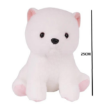hug and luv plush toys puppy dog white furry soft stuffed animal - Image 2