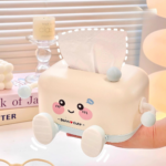 GZP Cute Cartoon Tissue Box – Decorative Cream Style Paper Towel Holder for Desk or Living Room - Image 4