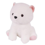 hug and luv plush toys puppy dog white furry soft stuffed animal - Image 3