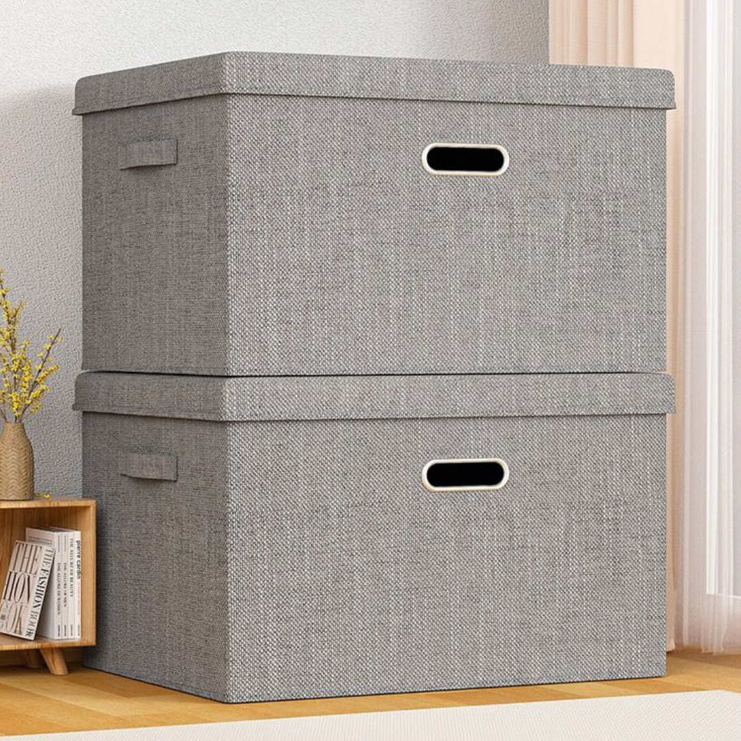 3_ea43529d-2280-4c01-bd64-03be4dc631ef-1 Foldable Fabric Storage Box - Large Organizer for Clothes & Quilts - Image 1