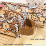 Capybara transparent pencil case cartoon cute student stationery storage bag capybara high value waterproof pencil case - Image 5