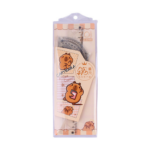 Capybara soft ruler student special plastic ruler triangle ruler protractor ruler four-piece set 20cm - Image 5