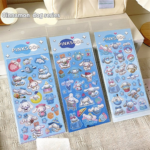 Cartoon cute laser stickers 3D handbook student card stickers expansion style three-dimensional stickers material ins style - Image 7