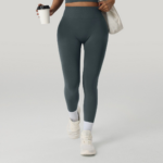 High-Waist Tummy Control Yoga Pants for Women - Ribbed Elastic Fitness Leggings, Butt Lift & High Stretch Running Sports Pants - Image 6