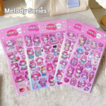 Cartoon cute laser stickers 3D handbook student card stickers expansion style three-dimensional stickers material ins style - Image 8