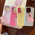 INS Heart Liquid Silicone and Hard Phone Case - Simple Couple Design for Apple Phones - Image 2