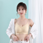 Cloud-Feel Seamless Sports Bra – Thin One-Piece Fixed Cup Wireless Bra for Small Chest Women - Image 8