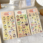 Cartoon cute laser stickers 3D handbook student card stickers expansion style three-dimensional stickers material ins style - Image 9