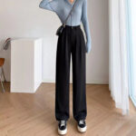 Black High-Waist Wide-Leg Formal Pants - Image 13