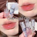 Cappuvini Dudu lip oil, transparent , moisturizingand hydrating lip gloss, fine shimmer, layered glass lip - Image 10