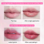 Cappuvini Dudu lip oil, transparent , moisturizingand hydrating lip gloss, fine shimmer, layered glass lip - Image 4