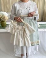 Girls Korean Style Doll Collar Floral Summer Set - Image 11