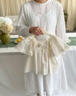 Girls Korean Style Doll Collar Floral Summer Set - Image 6