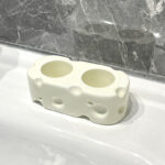 Bathroom Cream-Style Electric Toothbrush Holder – Punchless Toothpaste & Brush Storage Rack - Image 16
