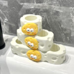 Bathroom Cream-Style Electric Toothbrush Holder – Punchless Toothpaste & Brush Storage Rack - Image 5
