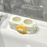 Bathroom Cream-Style Electric Toothbrush Holder – Punchless Toothpaste & Brush Storage Rack - Image 7