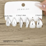 Gold Water Drop Hoop Earrings – Minimalist Luxe Huggie Hoops for WomenGold Water Drop Hoop Earrings - Image 4