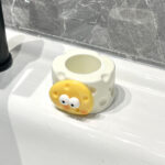 Bathroom Cream-Style Electric Toothbrush Holder – Punchless Toothpaste & Brush Storage Rack - Image 6