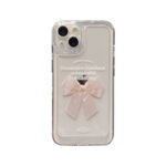 Bowknot Soft Transparent Phone Case – Cute All-Inclusive Cover with Ribbon Design - Image 5