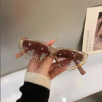 Cat Eye Slim Frame High-End Street Photography Sunglasses for Women - Image 7