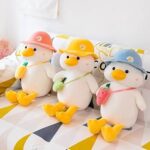 Bag Cap Duck Soft Toy | Plush Duck Toy with Bag and Cap Design - Image 2
