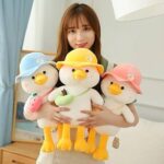 Bag Cap Duck Soft Toy | Plush Duck Toy with Bag and Cap Design - Image 8