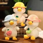 Bag Cap Duck Soft Toy | Plush Duck Toy with Bag and Cap Design - Image 7