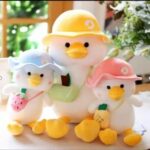 Bag Cap Duck Soft Toy | Plush Duck Toy with Bag and Cap Design - Image 6