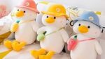 Bag Cap Duck Soft Toy | Plush Duck Toy with Bag and Cap Design - Image 5