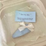 Blue Leather Bow Hair Clip – Cute Waterdrop BB Clip for Girls - Image 3