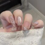 Golden Jade Bloom Cat Eye Handmade Press-On Nails – Elegant High-End Hand-Painted False Nails - Image 5