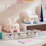 GZP Cute Cartoon Tissue Box – Decorative Cream Style Paper Towel Holder for Desk or Living Room - Image 6