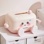 GZP Cute Cartoon Tissue Box – Decorative Cream Style Paper Towel Holder for Desk or Living Room - Image 8