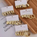Gold Water Drop Hoop Earrings – Minimalist Luxe Huggie Hoops for WomenGold Water Drop Hoop Earrings - Image 6