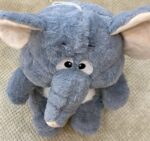 Grey Stuffed Elephant Plush Animal Soft Toy for Kids - Image 6
