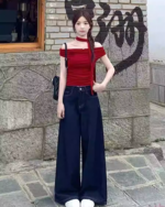 High Waist Wide Leg Jeans for Women - Image 4
